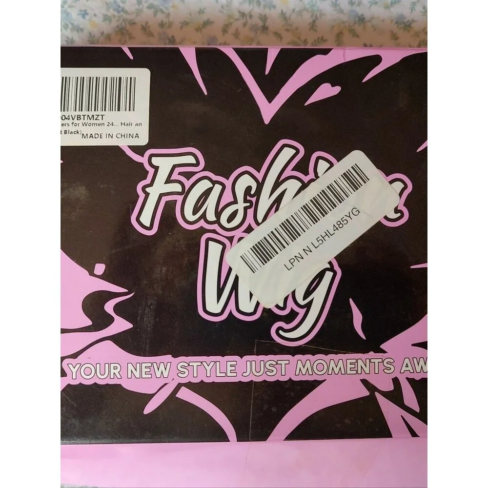 Black Long Straight Hairpiece Wig Brand New